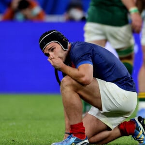 Car il a déjà vécu cette situation lors de la précédente Coupe du Monde de rugby en France.
Antoine Dupont - Coupe du Monde de Rugby France 2023 - Match de quart de finale "France-Afrique du Sud (28-29)" au Stade de France à Saint-Denis le 15 octobre 2023. © © Moreau-Jacovides/Bestimage 