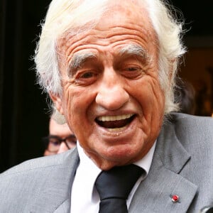 Jean-Paul Belmondo - Obsèques de Charles Gérard en la cathédrale arménienne Saint-Jean-Baptiste de Paris. Le 26 septembre 2019. © Gwendoline Le Goff/Bestimage 