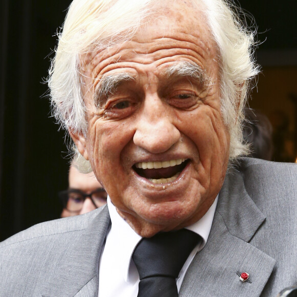 Jean-Paul Belmondo - Obsèques de Charles Gérard en la cathédrale arménienne Saint-Jean-Baptiste de Paris. Le 26 septembre 2019. © Gwendoline Le Goff/Bestimage 