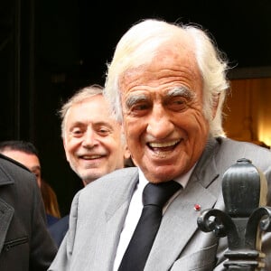 Jean-Paul Belmondo - Obsèques de Charles Gérard en la cathédrale arménienne Saint-Jean-Baptiste de Paris. © Gwendoline Le Goff/Bestimage