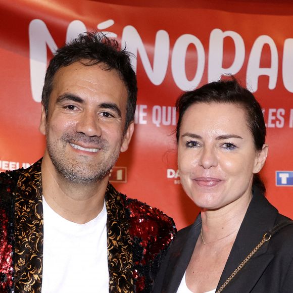 Alex Goude et Laurence Sailliet - Générale de la pièce "Ménopause" mise en scène et co-écrite par A. Goude au théâtre du Grand Point Virgule à Paris le 18 juin 2024.