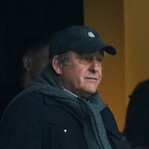 "Moi, je n'ai rien à me reprocher. Je dis la vérité", assure Michel Platini

Michel Platini en tribunes lors du match d'Europa Ligue 2024 "Marseille - Benfica (1-0 / tab 4-2)" au stade Vélodrome, le 18 avril 2024. © Norbert Scanella/Panoramic/Bestimage