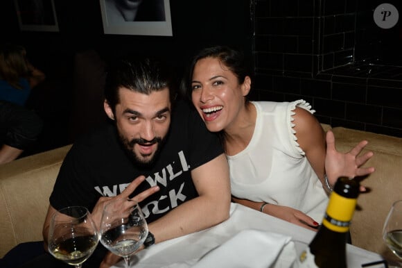 Exclusif - Florent Mothe, Zaho - Princess Erika aux platines du restaurant La Gioia lors de la soirée "Les musiques de la Gioia" à Paris, le 6 mai 2015. 