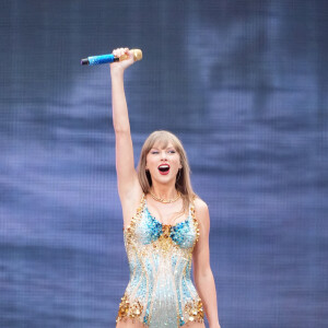 Taylor Swift donne son premier concert londonien au stade de Wembley, lors de la tournée Eras Tour, à Londres, le vendredi 21 juin 2024. Ian West/PA Wire/ABACAPRESS.COM