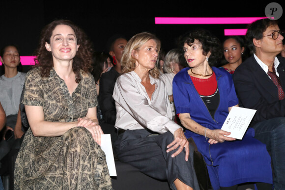 Eva Jospin, Claire Chazal et Monique Lang au Défilé de mode Christian Dior, France, le 26 septembre 2023