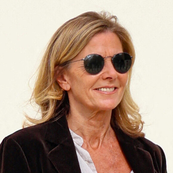 Claire Chazal au défilé Christian Dior prêt à porter femme Printemps/Été 2024 lors de la Fashion Week de Paris (PFW), au Jardin des Tuileries à Paris, France, le 26 septembre 2023