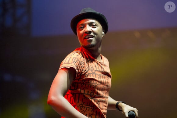 Le chanteur Soprano en concert à Juan Les Pins, le 23 juin 2015. Syspeo.c/ANDBZ/ABACAPRESS.COM
