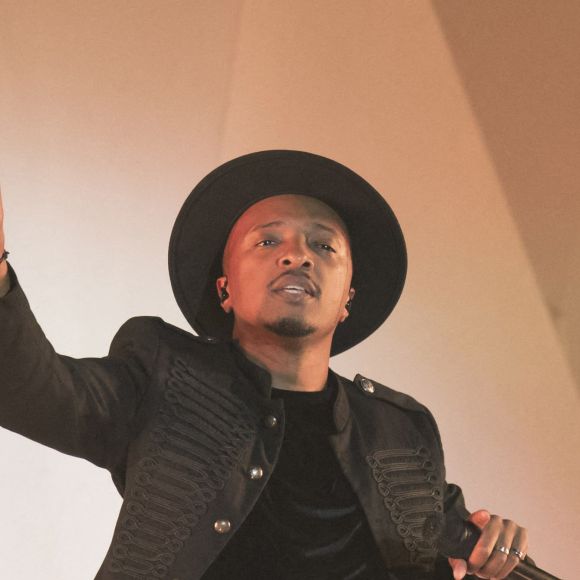 Le chanteur Soprano en concert à Nice, le 5 décembre 2017. Syspeo.c/ANDBZ/ABACAPRESS.COM