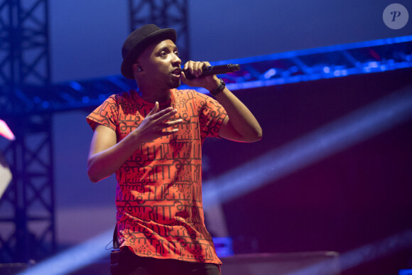 Concert du chanteur de rap Soprano à Juan Les Pins le 23 juillet 2015. Syspeo.c/ANDBZ/ABACAPRESS.COM