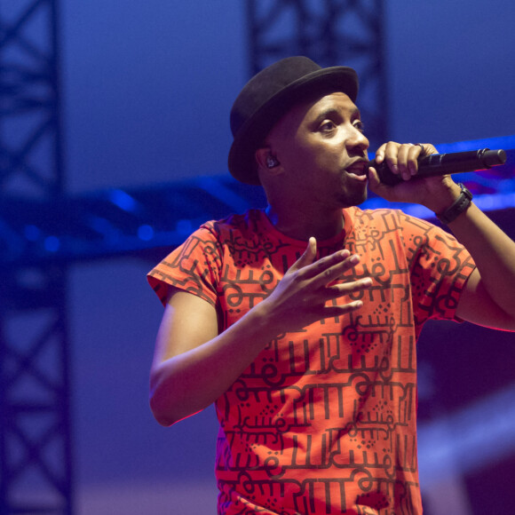 Concert du chanteur de rap Soprano à Juan Les Pins le 23 juillet 2015. Syspeo.c/ANDBZ/ABACAPRESS.COM