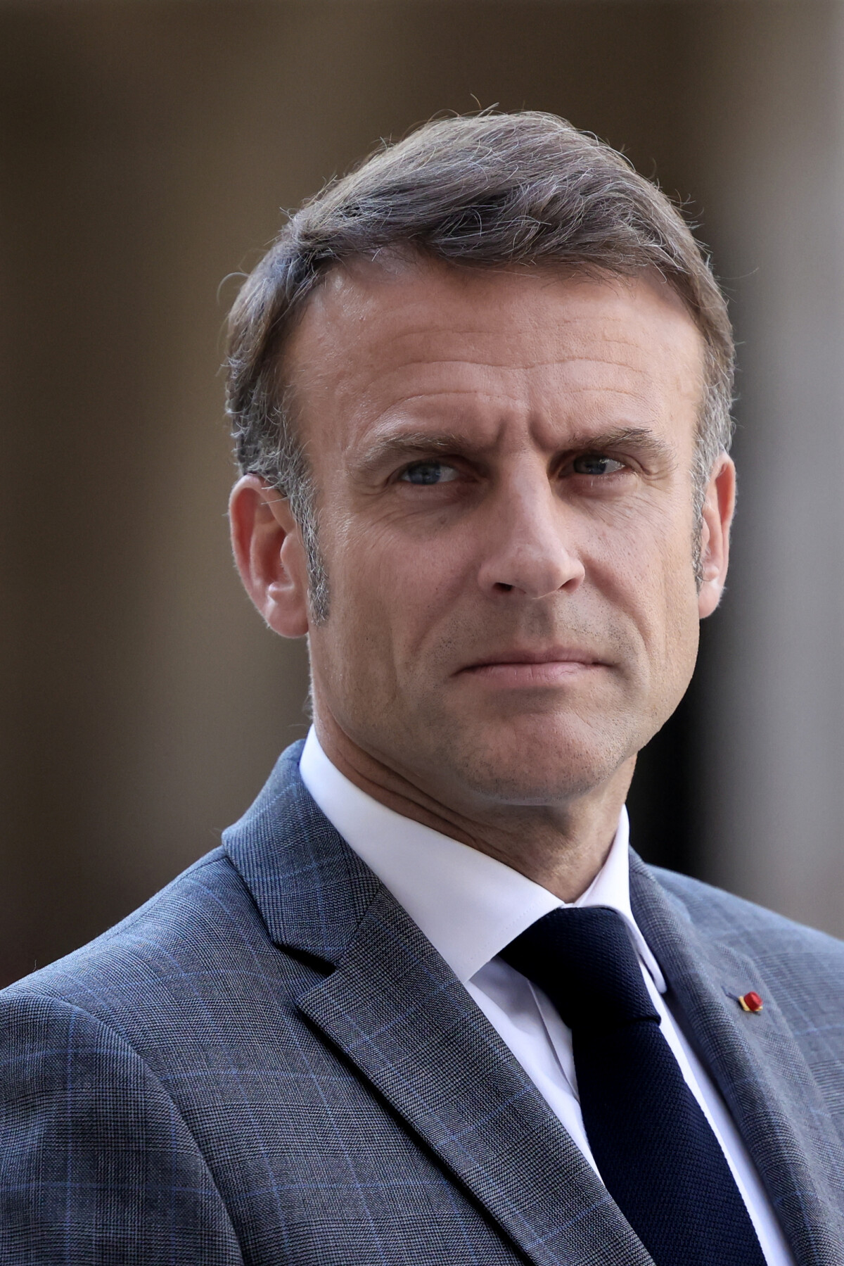 Photo : Le Président de la République, Emmanuel Macron reçoit Jens ...