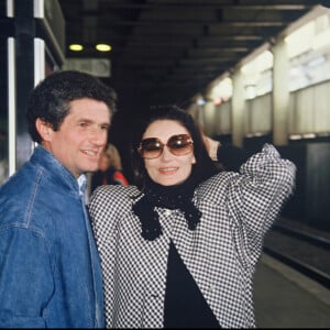 Claude Lelouch et Anouk Aimée  au Festival de Cannes en 1986