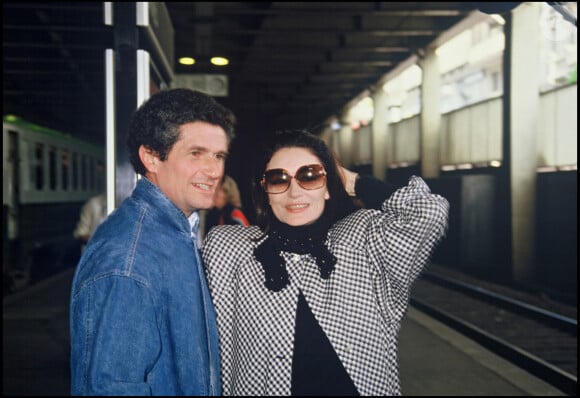 Claude Lelouch et Anouk Aimée  au Festival de Cannes en 1986