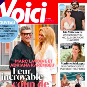 Couverture du magazine Voici.