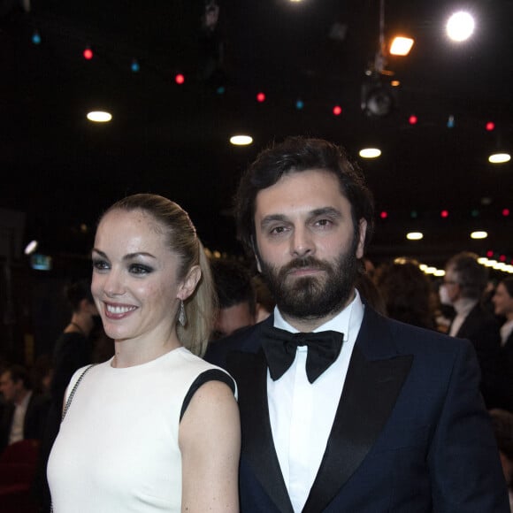 Charlotte Ranson et Pio Marmai lors de la 47e cérémonie des César du cinéma à l'Olympia à Paris, France, le 25 février 2022. Photo par Aurore Marechal/ABACAPRESS.COM