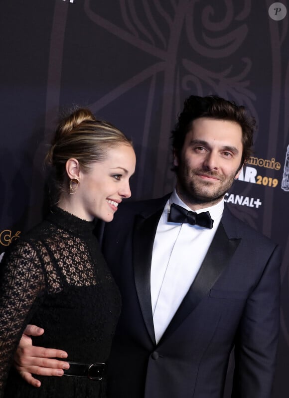 Désormais les heureux parents tournent aussi des films ensemble.Pio Marmai et sa compagne Charlotte Ranson - Photocall de la 44ème cérémonie des César à la salle Pleyel à Paris. Le 22 février 2019 © Borde-Jacovides / Bestimage 