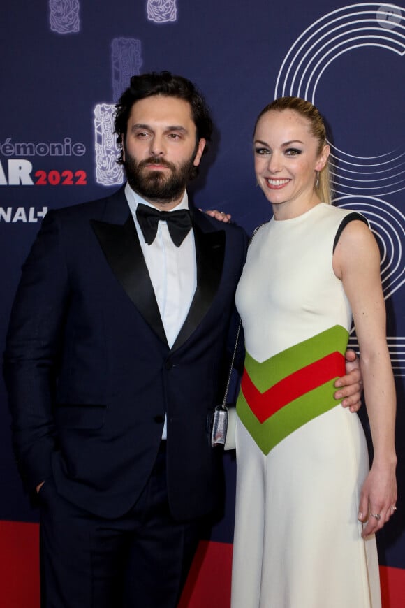 Pio Marmaï, Charlotte Ranson - Photocall de la 47ème édition de la cérémonie des César à l'Olympia à Paris, le 25 février 2022. © Borde-Jacovides/Bestimage 