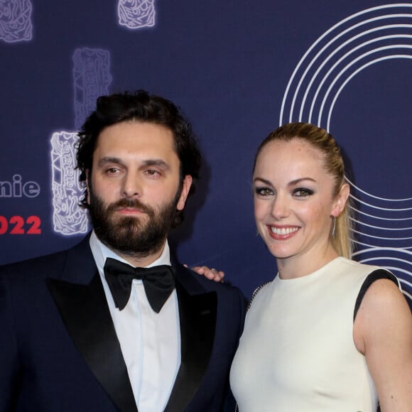 Pio Marmaï, Charlotte Ranson - Photocall de la 47ème édition de la cérémonie des César à l'Olympia à Paris, le 25 février 2022. © Borde-Jacovides/Bestimage 