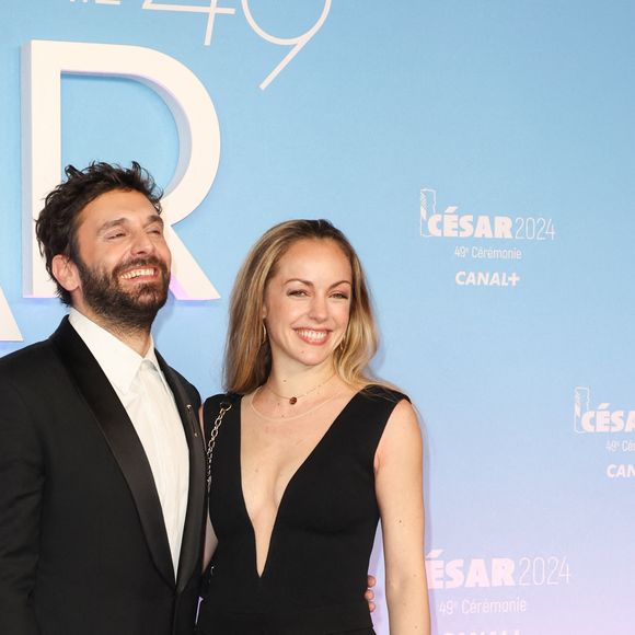 Pio Marmaï et sa compagne Charlotte Ranson - Photocall de la 49ème édition de la cérémonie des César à l'Olympia à Paris le 23 février 2024 © Dominique Jacovides / Olivier Borde / Bestimage 