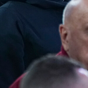 Gad Elmaleh et son fils Raphaël Elmaleh dans les tribunes lors du match de basketball d'Euroleague opposant l'AS Monaco au Real Madrid (98-74) à Monaco, le 19 janvier 2024. © Norbert Scanella/Panoramic/Bestimage