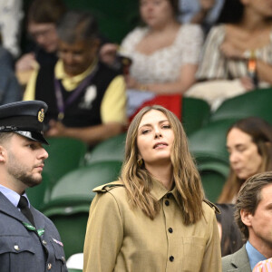 Maria Sharapova et son fiancé Alexander Gilkes assistent au tournoi de tennis de Wimbledon (24 juin - 14 juillet 2024) à Londres, le 3 juillet 2024. © Chryslene Caillaud / Panoramic / Bestimage