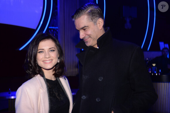 Exclusif - François Vincentelli et sa compagne Alice Dufour - Lancement du nouveau parfum "Black Opium Intense" d'Yves Saint Laurent au Boum Boum à Paris, le 5 février 2019. © Rachid Bellak/Bestimage