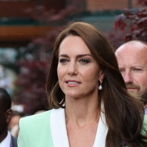 Kate Middleton, la princesse de Galles, lors de la deuxième journée des championnats de tennis de Wimbledon à Londres, au Royaume-Uni, le 4 juillet 2023. Photo de Stephen Lock/i-Images/ABACAPRESS.COM