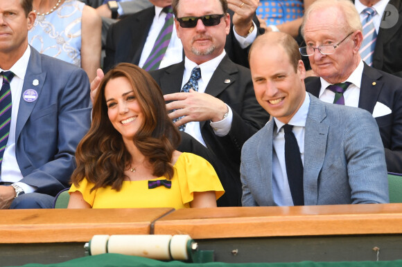 Le duc et la duchesse de Cambridge arrivent à Wimbledon, regardent la finale masculine sur le court central lors de la treizième journée des championnats de tennis de Wimbledon à Londres, au Royaume-Uni, le 15 juillet 2018. Photo par Andrew Parsons / Parsons Media/ABACAPRESS.COM