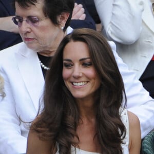 Depuis son mariage avec William, en 2011, elle n'a manqué qu'une édition, pour cause de grossesse.Le duc et la duchesse de Cambridge arrivent dans la loge royale sur le court central lors de la septième journée des championnats de Wimbledon 2011 au All England Lawn Tennis and Croquet Club à Wimbledon, Londres, Royaume-Uni, le 27 juin 2011. Photo par Corinne Dubreuil/ABACAPRESS.COM