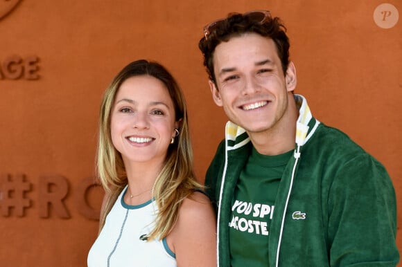 Marie-Camille Fabas et Théo Curin assistent aux Internationaux de France 2024 à Roland Garros le 9 juin 2024. ABACAPRESS.COM