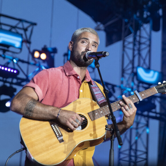 Jérémy Frerot lors du concert NRJ Music Tour à Toulouse. Le 14 juillet 2022 © Frédéric Maligne / Bestimage