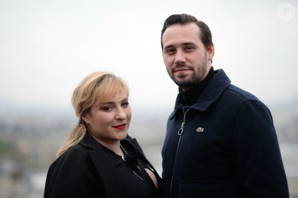 Marilou Berry et son compagnon Alexis - Soirée de lancement des cosmétiques Eymard Gabrielle à l'hôtel Shangri-La à Paris, France, le 12 avril 2018. © Rachid Bellak/Bestimage