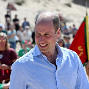 Le prince William, prince de Galles visite la plage de Fistral à Newquay, Cornouailles, Royaume Uni, le 9 mai 2024.© Zahu/Backgrid UK/Bestimage 