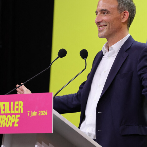 Raphaël GLUCKSMANN (Député Européen et tête de liste Réveiller l'Europe - Dernier meeting du candidat socialiste R.Glucksmann aux élections européennes à Lille. Le 7 juin 2024 © Laurent Sanson / Panoramic / Bestimage  