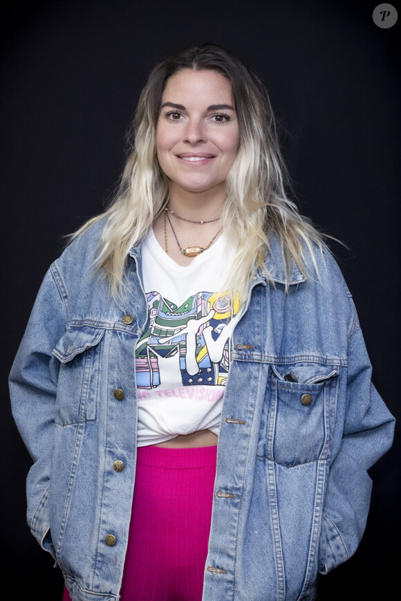 Exclusif - Sophie Tapie lors de l'enregistrement de l'émission "CS Cohen" sur Radio J à Paris. Le 18 avril 2022 © Jack Tribeca / Bestimage