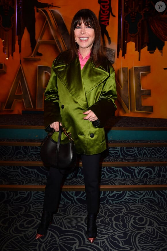 Exclusif - Isabelle Morizet ( Karen Cheryl) à la générale de la comédie musicale "Al Capone" aux Folies Bergère à Paris le 9 février 2023. © Veeren / B. Rindoff / Bestimage  Exclusive - No web en Suisse / Belgique Celebs at "Al Capone" at the Folies Bergère in Paris on 9 February 2023. 