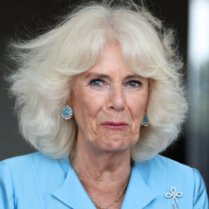 Camilla Parker-Bowles n'a pas toujours été appréciée des Britanniques en raison de sa relation extraconjugale avec le prince Charles. 
Le roi Charles III d'Angleterre et la reine Camilla (Camilla Parker Bowles, reine consort d'Angleterre) ont assisté à la Parade du Roi sous une pluie torrentielle lors d'une visite officielle à Jersey à St Helier, Jersey. © Ian Vogler/MirrorPix/Bestimage