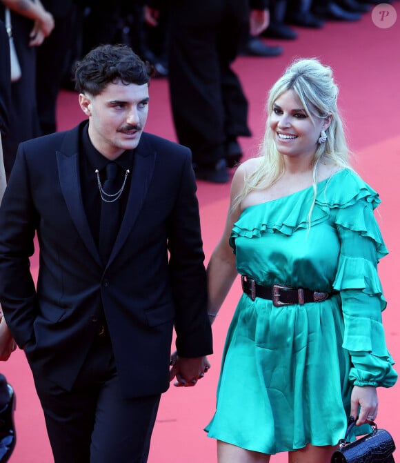 Baptiste Germain, Sophie Tapie - Montée des marches du film " Elémentaire " pour la cérémonie de clôture du 76ème Festival International du Film de Cannes, au Palais des Festivals à Cannes. Le 27 mai 2023 © Jacovides-Moreau / Bestimage 