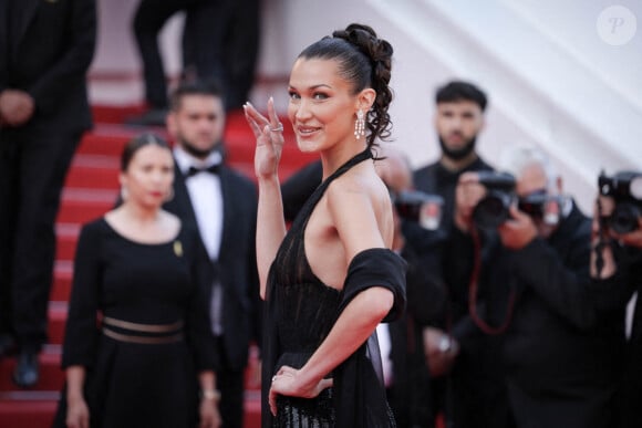 La mannequin, égérie de la marque Adidas, vient d'être virée sur fond de crise diplomatique...
Bella Hadid assiste au tapis rouge de "L'Amour Ouf" au 77ème Festival de Cannes au Palais des Festivals le 23 mai 2024. David Boyer/ABACAPRESS.COM