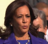 Elle est la première femme noire a occuper ce poste outre-Altantique
Kamala Harris, accompagnée de son mari Douglas Emhoff, prête serment en tant que vice-présidente des Etats-Unis, lors de la cérémonie d'investiture du 46 ème président, J. Biden à Washington, le 20 janvier 2021. 