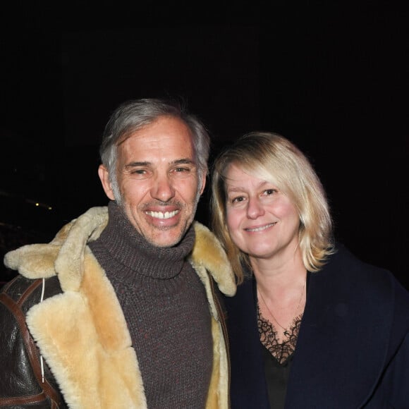 Paul Belmondo et sa femme Luana Belmondo - People en backstage lors du deuxième jour du concert de Patrick Bruel lors de sa tournée "Ce soir on sort..." à Paris La Défense Arena le 7 décembre 2019. © Coadic Guirec/Bestimage 