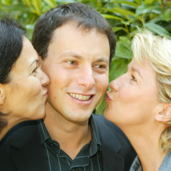 Ensemble, ils ont animé "On ne peut pas plaire à tout le monde" sur France 3.
Archives - Isabelle Giordano, Marc-Olivier Fogiel et Ariane Massenet lors de la conférence de presse de France 2, le 1er septembre 2003. © Frédéric Piau/Bestimage