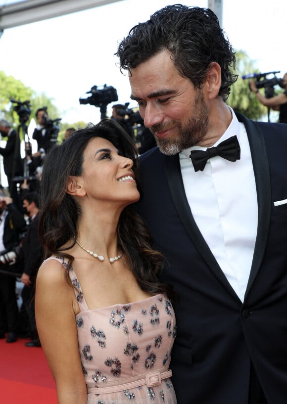 Reem Kherici et son mari Gilles Lemaire - Montée des marches du film " OSS 117 : Alerte rouge en Afrique Noire " lors du 74ème Festival International du Film de Cannes. Le 17 juillet 2021 © Borde-Jacovides-Moreau / Bestimage