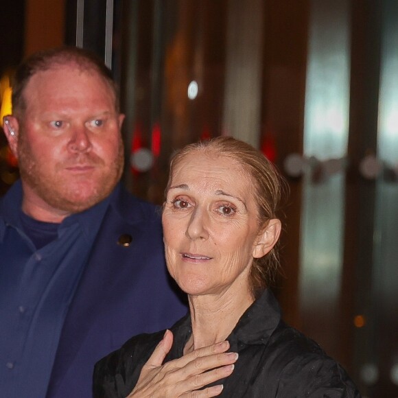 Céline Dion à son arrivée à l'hôtel à Paris, le mercredi 24 juillet.