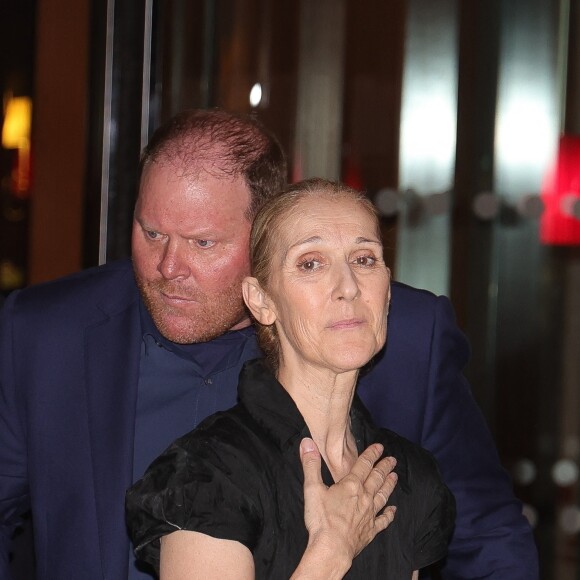 Céline Dion à son arrivée à l'hôtel à Paris, le mercredi 24 juillet.