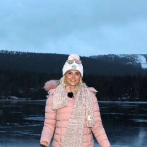 Kelly Vedovelli sur un lac gelé pour une journée de défis près de Lévi, Finlande, le 1er décembre 2018