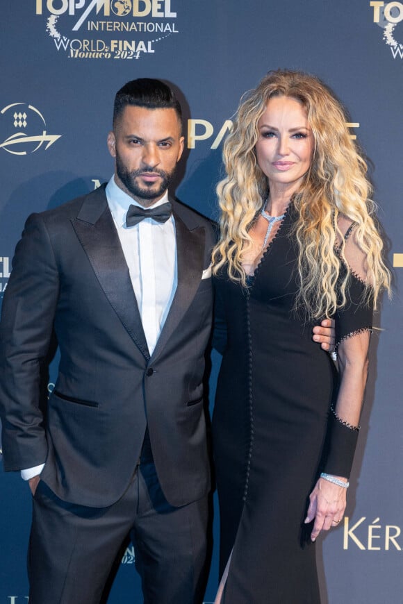 Ricky Whittle et Adriana Karembeu lors de la cérémonie de la finale du Top Model International 2024 au Sporting de Monte-Carlo, le 9 mars 2024 à Monte-Carlo. Cyril Château/ABACAPRESS.COM