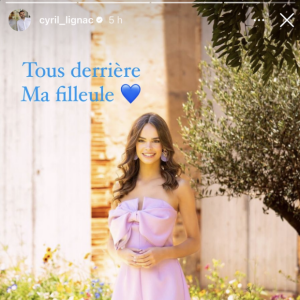 "Tous derrière ma filleule", a demandé le chef à sa communauté, visiblement très fier de la jolie brune. 
Lola Ségur, candidate pour Miss Midi-Pyrénées 2024. Instagram