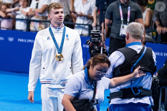 Léon Marchand aux Jeux olympiques de Paris 2024. © Baptiste Autissier / Panoramic / Bestimage