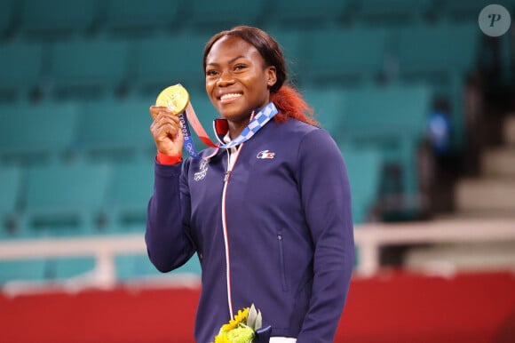 Agbegnenou Clarisse (FRA), - La judokate française Clarisse Agbegnenou remporte la finale des - 63 kilos aux jeux olympiques Tokyo 2020 (23 juillet - 8 août 2021) face à la Slovène Tina Trstenjak, le 27 juillet 2021. © Aflo / JO Tokyo / Panoramic / Bestimage